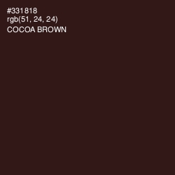 #331818 - Cocoa Brown Color Image